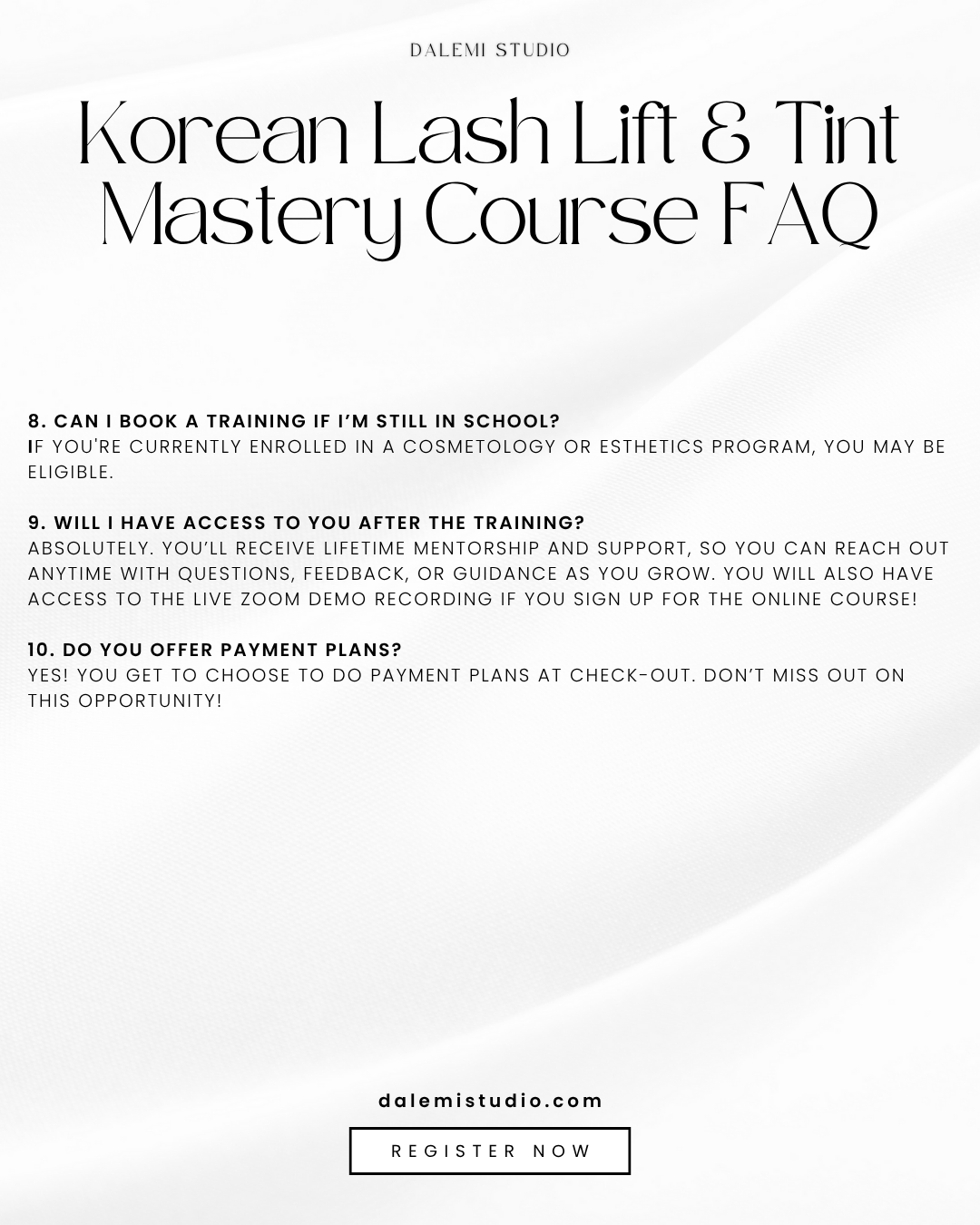 Korean Lash Lift Mastery & Tint Mastery 1:1 (In-Person)