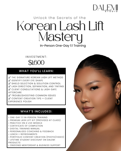KOREAN LASH LIFT MASTERY 1:1 (IN-PERSON)