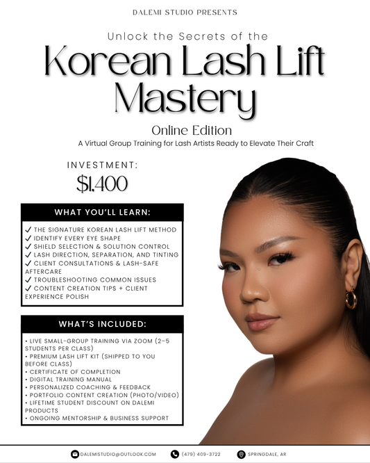 Korean Lash Lift & Tint Mastery Course (Online)